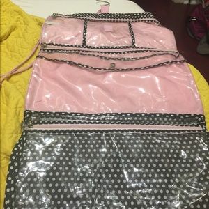 Polka dot toiletries travel bag
